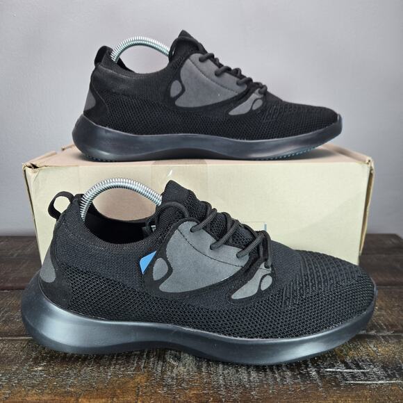 Vessi Everyday Move Sneaker Mens Size 10 Waterproof Shoes Breezy Black Black